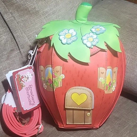 Loungefly Scented Strawberry Shortcake House Crossbody Bag - Picture 1 of 11